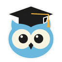 Owl with a graduation hat